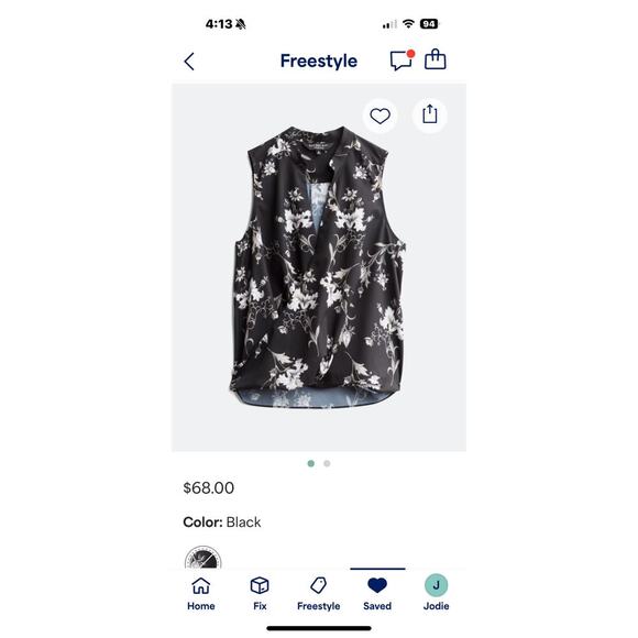 RACHEL ROY STITCH FIX - NEW WITH TAGS - sleeveless blouse/ top - Picture 4 of 4